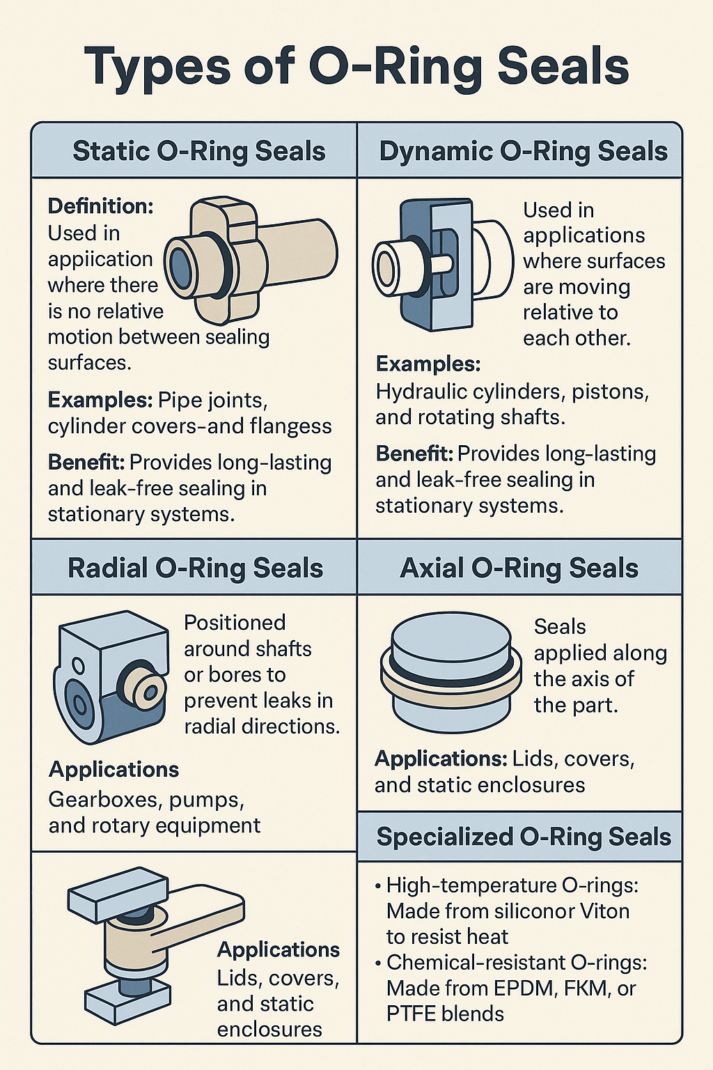 Types of O-Ring Seals